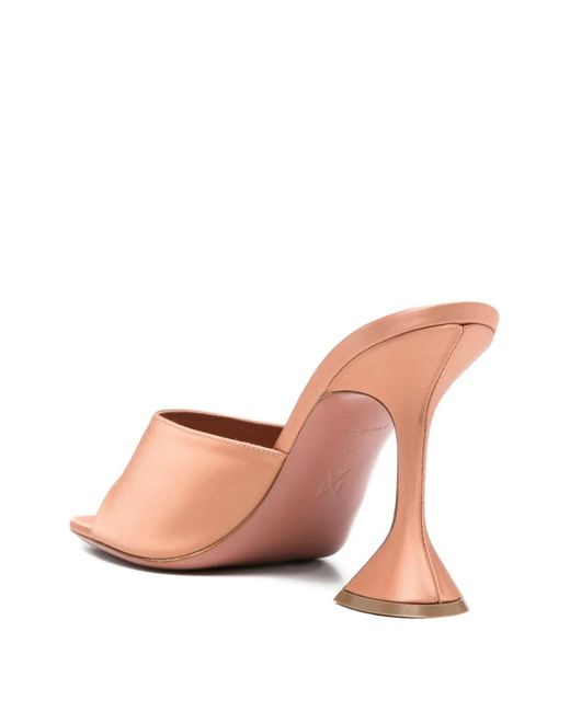 AMINA MUADDI Pink Square Toe Slippers