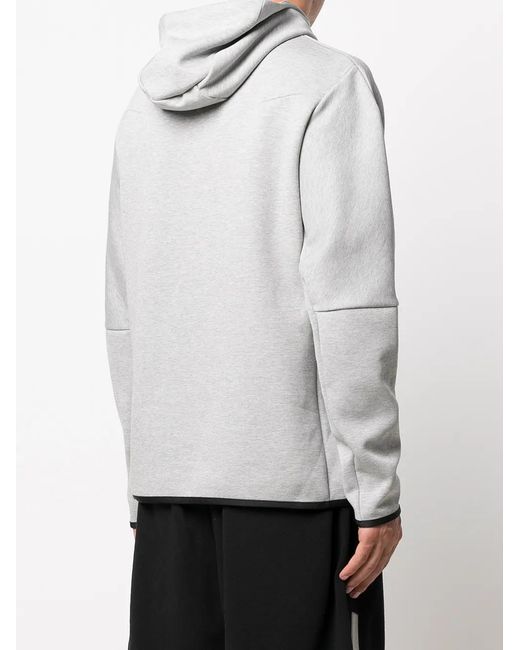Nike Gray Logo-Print Hoodie for men