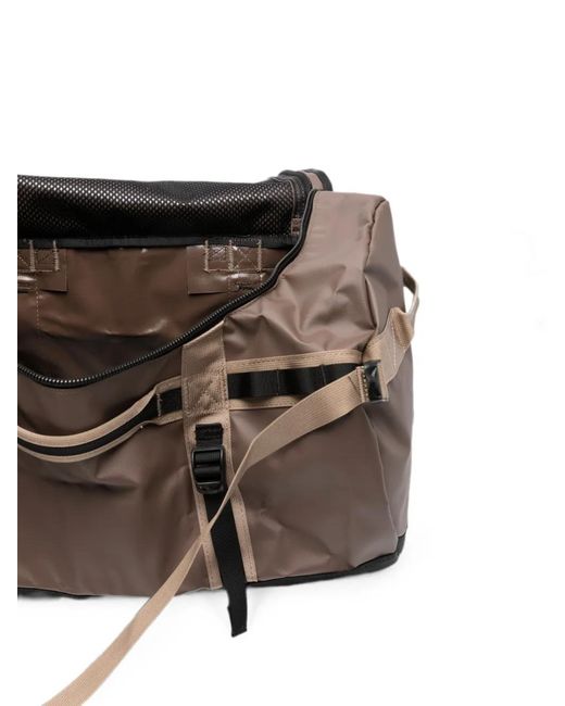 The North Face Black Base Camp Logo-Print Duffle Bag for men