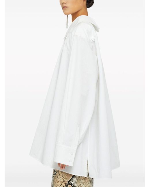 Camicia oversize di Jil Sander in White