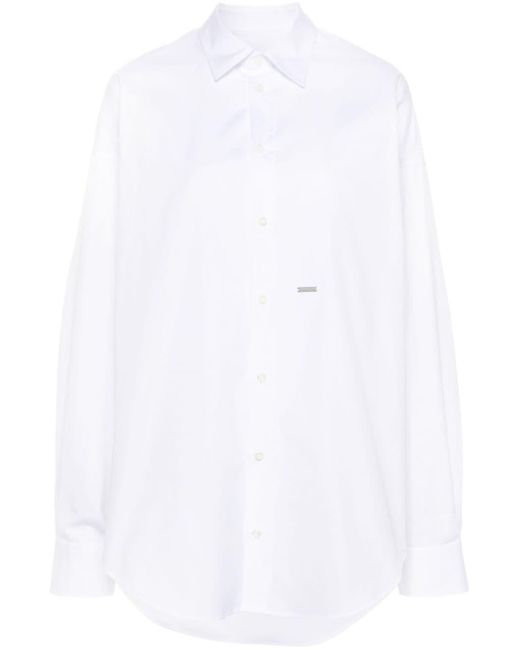 DSquared² White Button-up Cotton Shirt