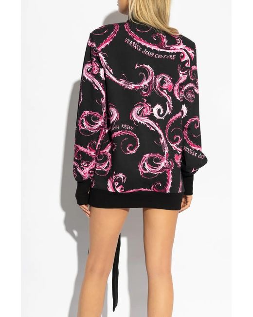 Versace Jeans Couture Red Chromo Couture-Print Dress