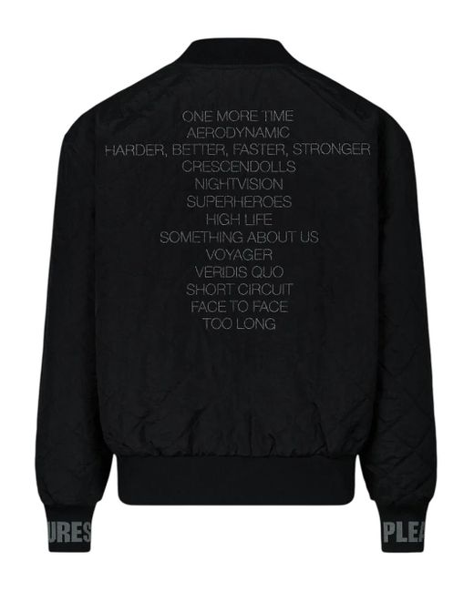Veste Bomber Imprimée À Design Réversible Pleasures pour homme en coloris Black