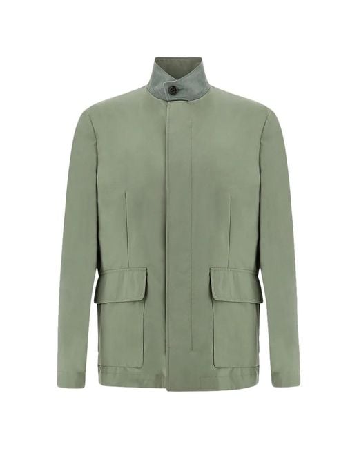 Paul & Shark Green Long-Sleeve Jacket for men