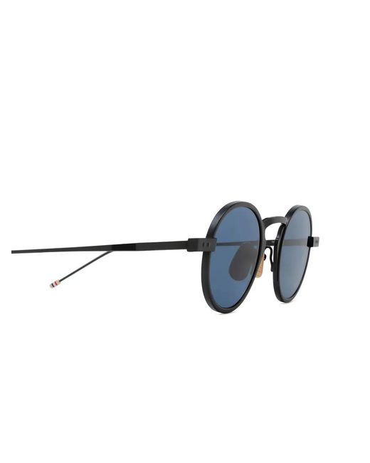 Thom Browne Blue Round-Frame Sunglasses