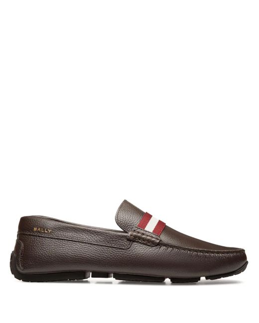Bally Brown Pilot Driver Loafers for men