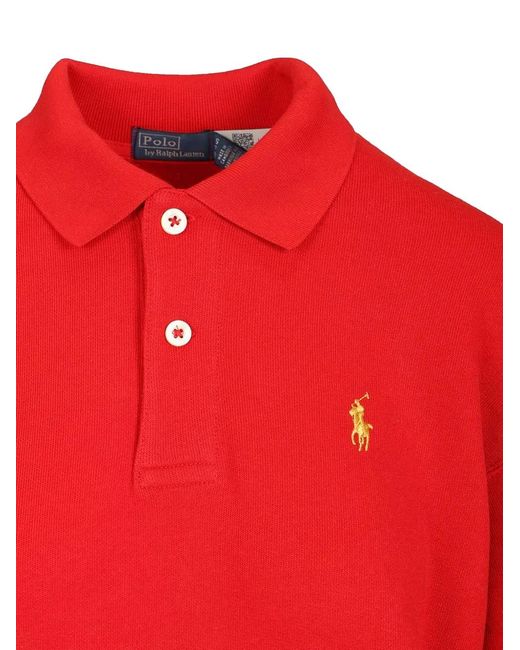 Polo Ralph Lauren Red Long-Sleeve Polo Shirt