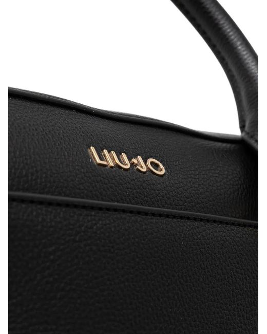 Liu Jo Black Top Handle Strap Tote Bag