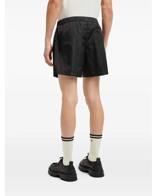 Maillot De Bain À Logo Technique Moncler pour homme en coloris Black