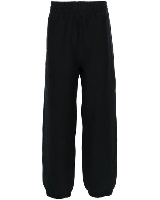 Burberry Black Logo-patch Cotton Track Trousers for men