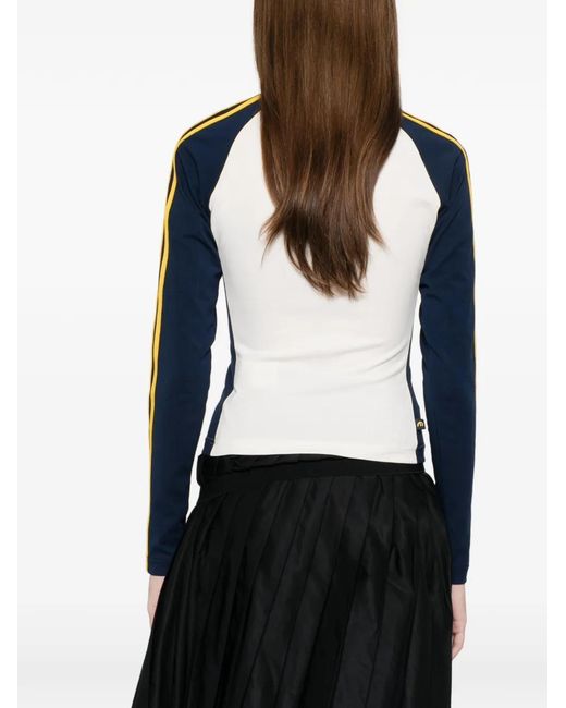 Adidas Black X Miaou Striped Long-Sleeve Top