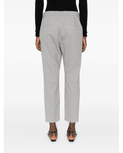 Marc O' Polo Gray Drawstring-Waist Trousers
