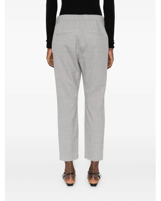 Marc O' Polo Gray Drawstring-Waist Trousers