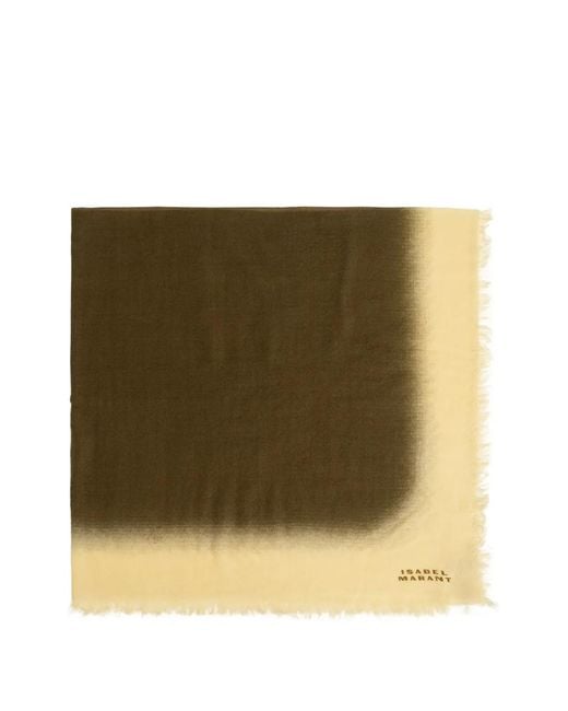 Isabel Marant Natural Aleia Frayed Scarf