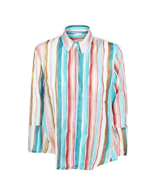 Robert Friedman White Striped Shirt