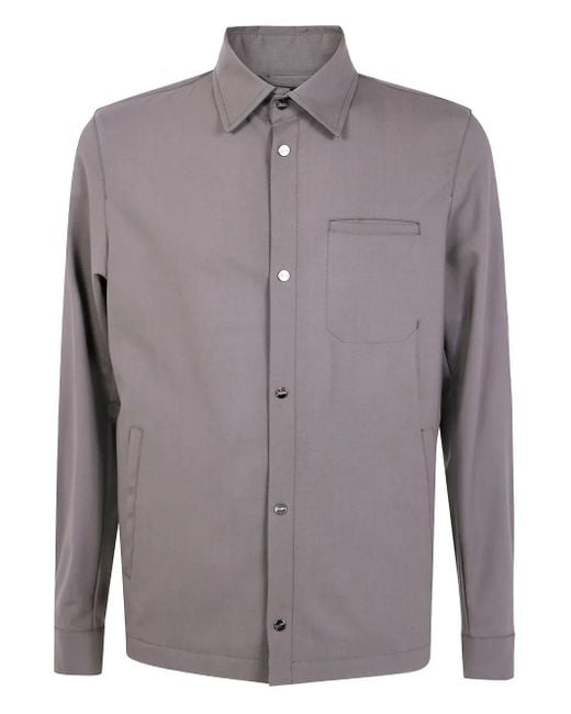 メンズ Herno シャツジャケット Brown