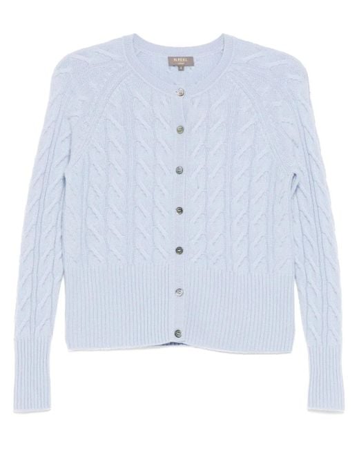 N.Peal Cashmere Blue Myla Cardigan