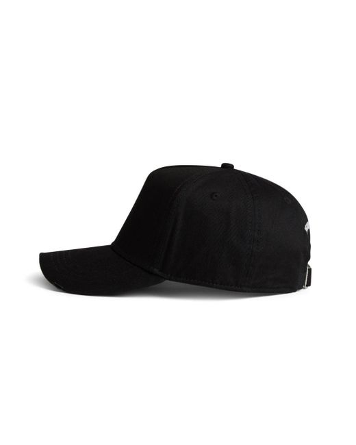 Cappello da baseball con stampa di DSquared² in Black da Uomo
