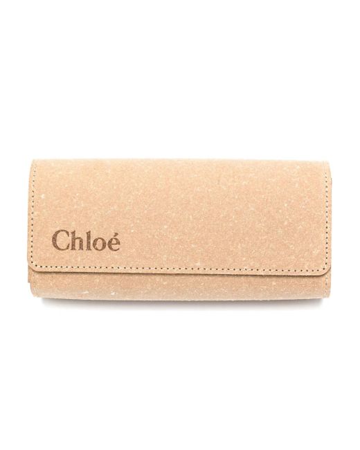 Chloé Pink Logo-Print Square-Frame Sunglasses