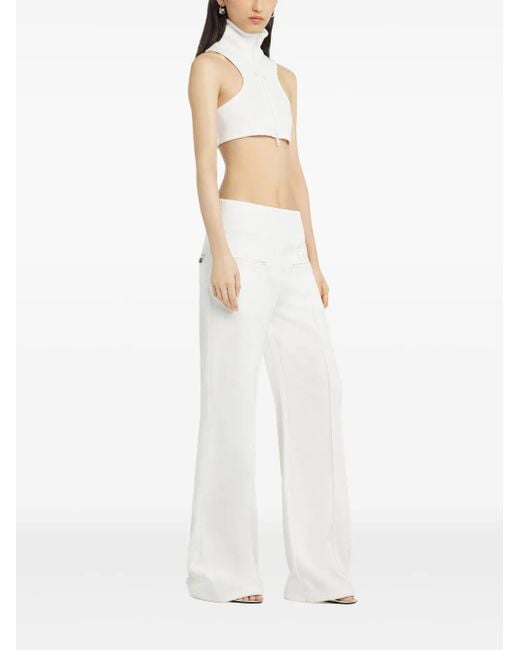 Courreges White Interlock Track Pants