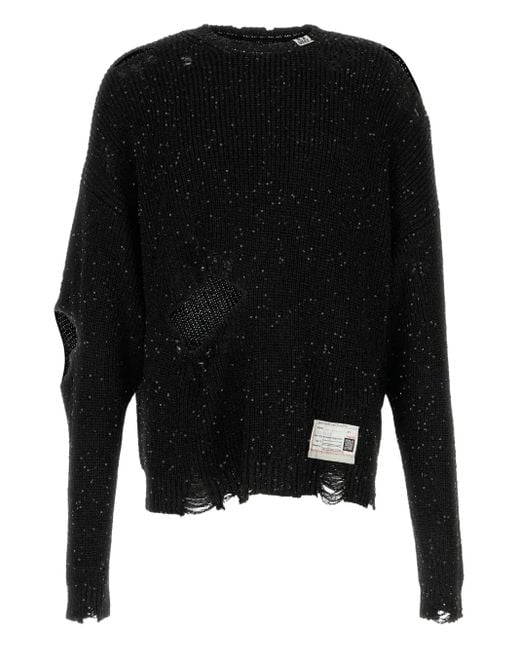 Jersey con lentejuelas Maison Mihara Yasuhiro de hombre de color Black