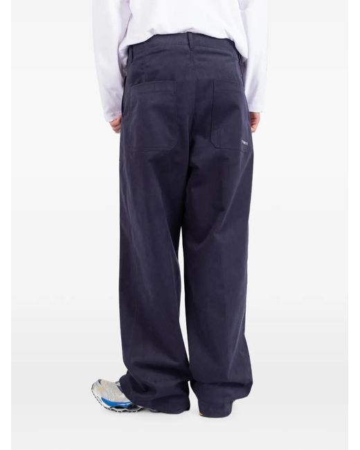 Societe Anonyme Blue Supercargo Wide-Leg Trousers for men