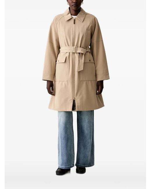 Mos Mosh Natural Mmaline Belted Trench Coat