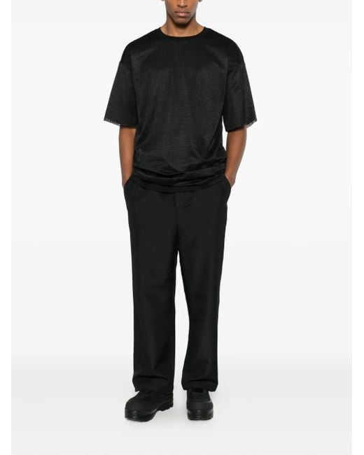 Oamc Peacemaker Black Drawstring Trousers for men