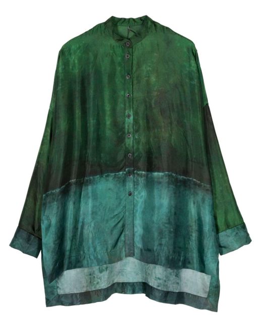 Chemise à motif tie-dye Masnada en coloris Green
