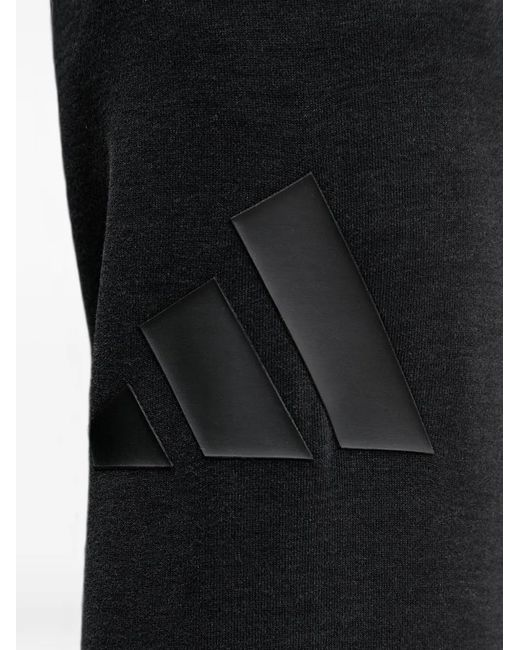 Adidas Black Soft Lux Slim High-Neck Sweatshirt