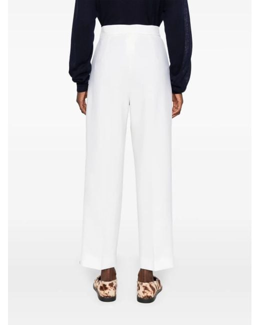 Max Mara White Verbano Trousers