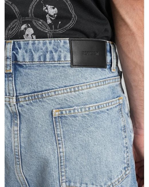 Represent Blue Heaton Logo-Patch Jeans for men