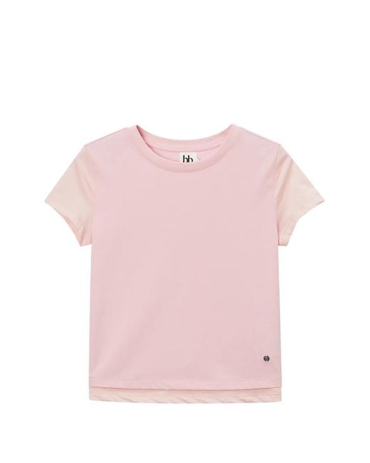 B+ AB Pink Layered T-Shirt