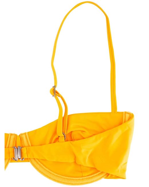 Haight Orange Underwired Demi-Cup Bikini Top