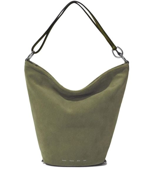 Proenza Schouler Green Spring Suede Bucket Bag