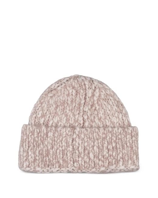 Fedeli Pink Logo-Plaque Beanie