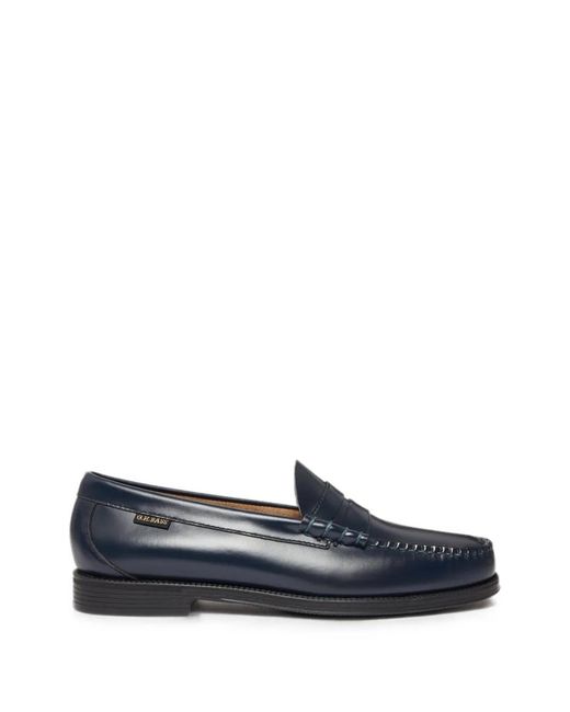 G.H.BASS Blue Weejuns Larson Flag Loafers for men