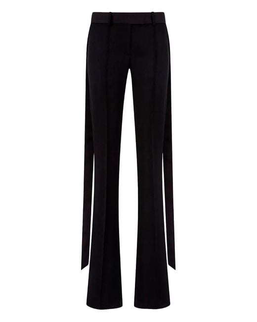 The Attico Black Belt Loops Trousers