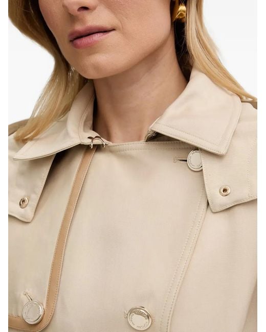 Morgan Natural Gsamir Belted Hooded Trench Coat