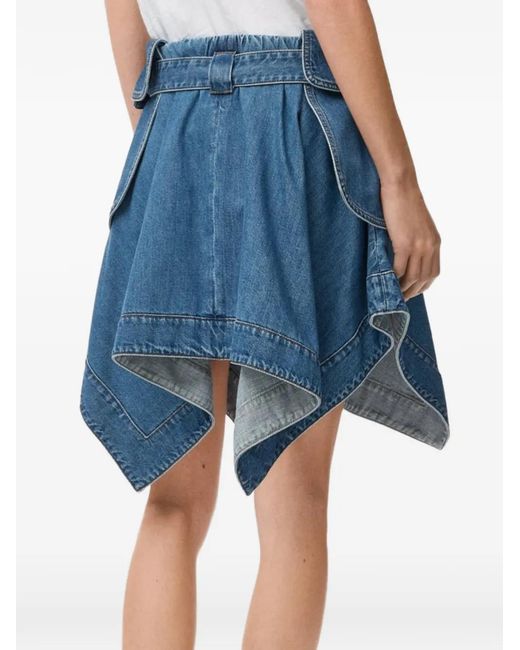 Loewe Blue Denim Cargo Skirt