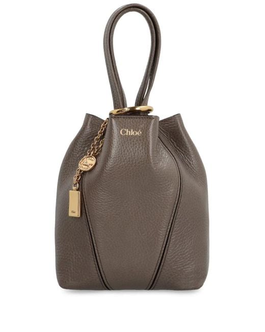 Borsa Tote Spin Piccola di Chloé in Brown