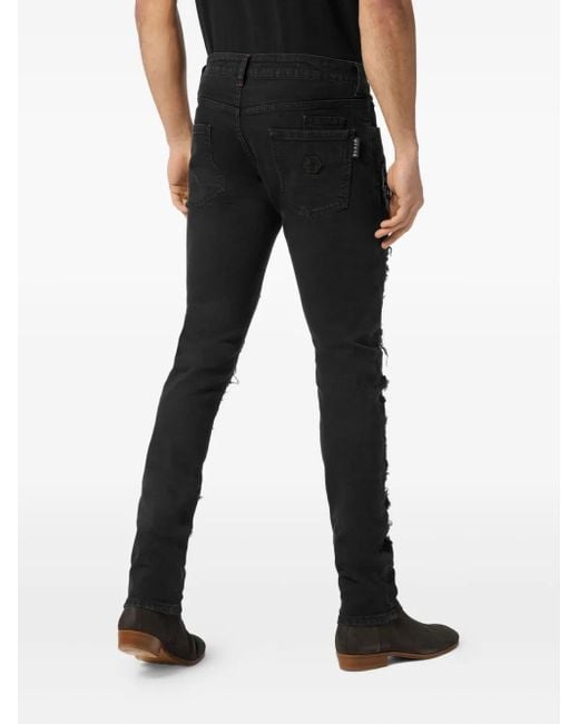Jean Rock Star Philipp Plein pour homme en coloris Black