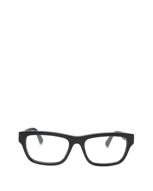 Gucci Black Rectangle-Frame Glasses