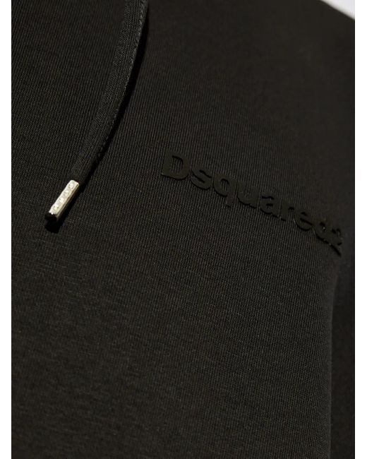 DSquared² Hoodie mit Logo-Applikation in Black für Herren