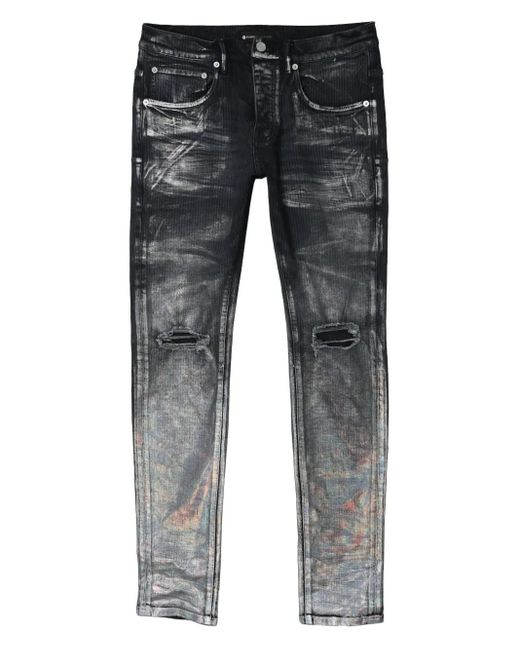 メンズ Purple Brand Hickory Overdye Jeans Gray