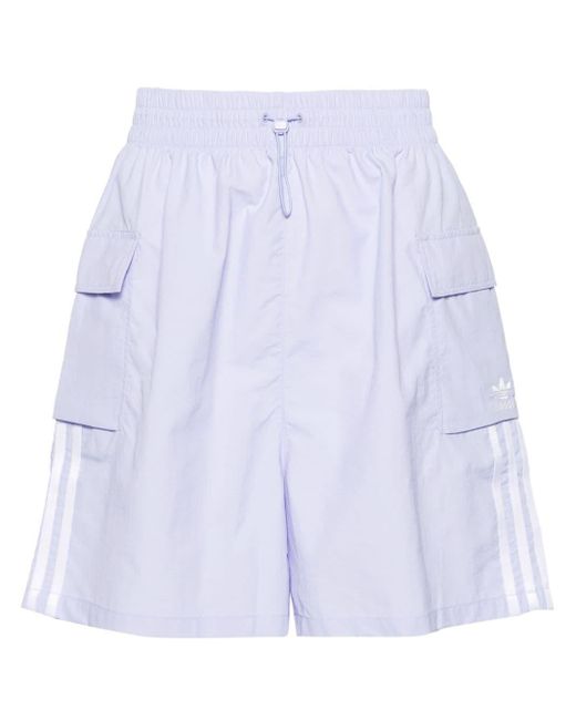 Pantalones cortos de chándal 3-Stripes Adidas de color Purple