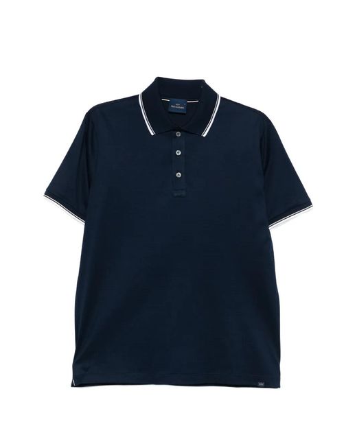 Paul & Shark Blue Trim Polo Shirt for men