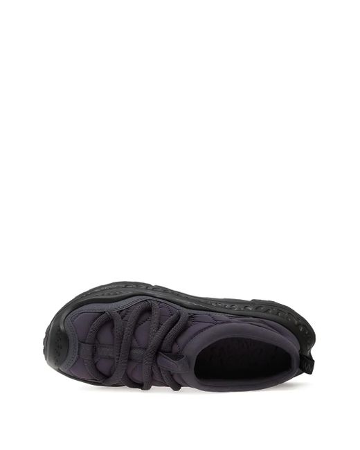 Hoka One One Black U Ora Primo Quilted Lace-Up Sneakers