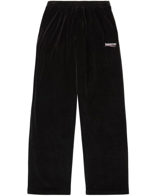 Pantalon de jogging à logo brodé Balenciaga en coloris Black
