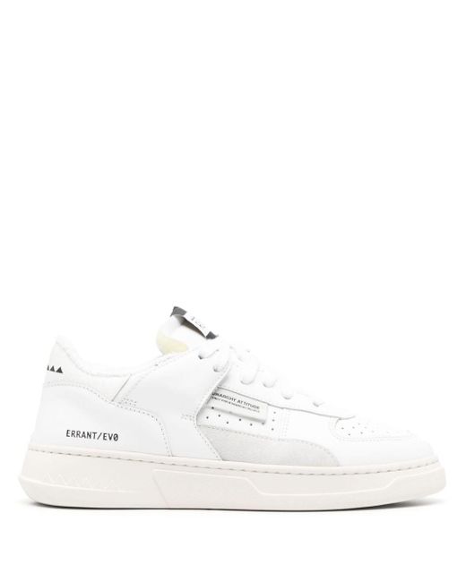 RUN OF Evo Combi Leather Sneakers in White Lyst